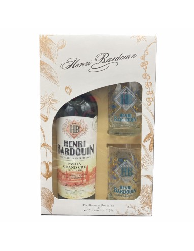 Coffret Henri Bardouin - 70cl + 2 verres