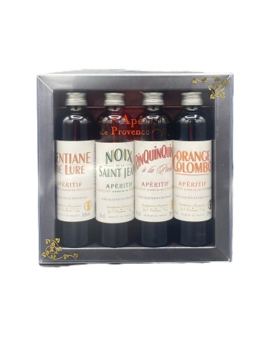 Coffret dégustation - 4 apéritifs de Provence 10cl